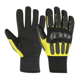 Black Yellow Impact Gloves