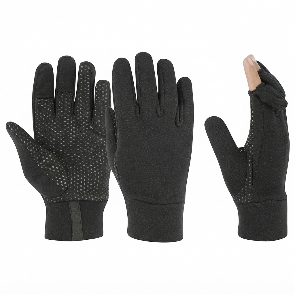 Finger-less Polar Fleece Hunting Gloves