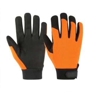 Orange Black Handling Gloves