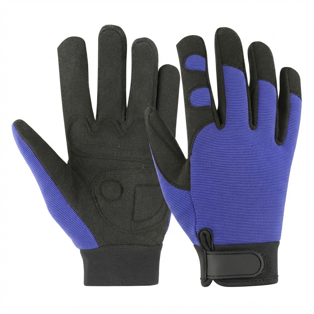 Purple Black Handling Gloves