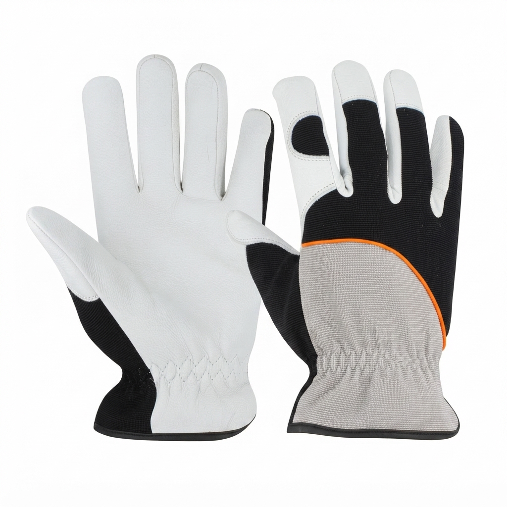 Water Membrane CE Mark Leather Mechanics Gloves